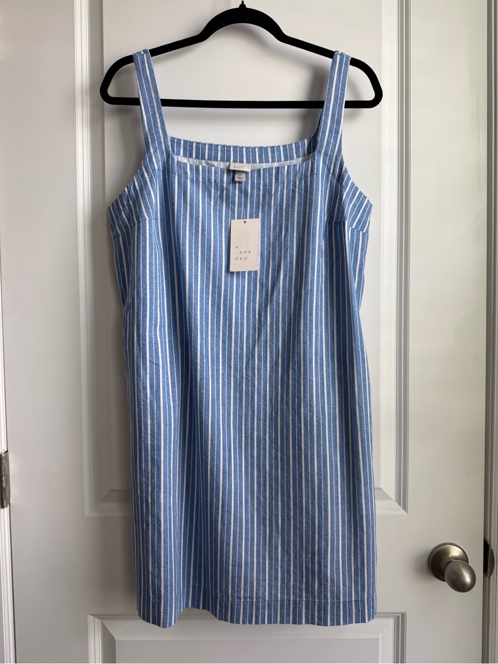 a new day NWT Blue & White Striped Mini Sundress